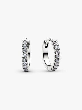 Pandora Era Lab-Grown Diamond Pav�� Hoop Earrings